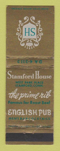 Matchbook Cover - Stamford House CT