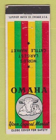 Matchbook Cover - Omaha NE Cattle Market Livestock