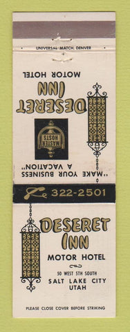 Matchbook Cover - Desert Inn Motor Hotel Salt Lake City UT