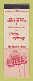 Matchbook Cover - Baugh's Motel Logan UT