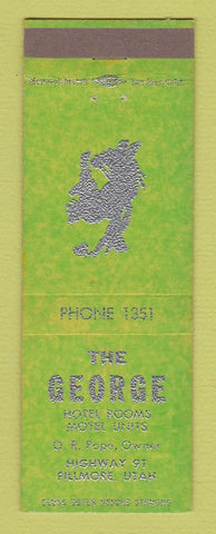 Matchbook Cover - The George Hotel Motel Fillmore UT