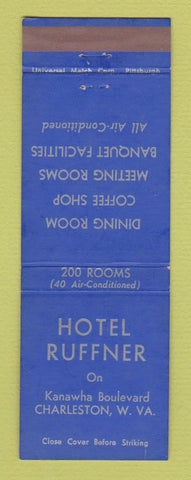 Matchbook Cover - Hotel Ruffner Charleston WV