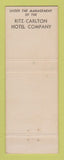 Matchbook Cover - Carlton House Hotel New York City