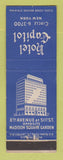 Matchbook Cover - Hotel Capitol New York City