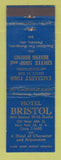 Matchbook Cover - Hotel Bristol New York City WEAR