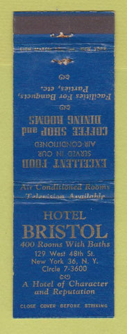 Matchbook Cover - Hotel Bristol New York City WEAR