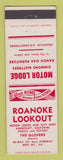 Matchbook Cover - Roanoke Lookout Motor Lodge Bent Mountain VA