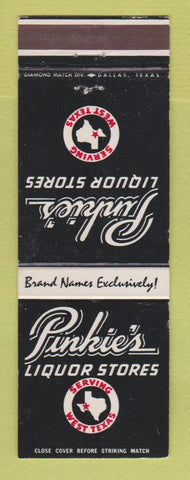 Matchbook Cover - Pinkie's Liquor Stores TX
