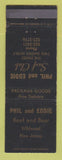 Matchbook Cover - Phil and Eddie Surf Club Wildwood NJ WEAR