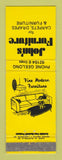 Matchbook Cover - John's Furniture Geelong Australia