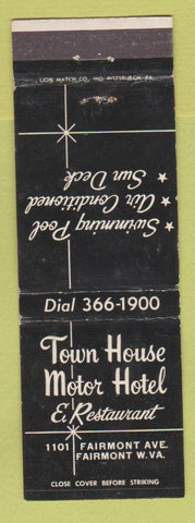 Matchbook Cover - Town House Motor Hotel Fairmont WV