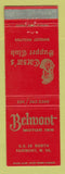 Matchbook Cover - Belmont Motor Inn Fairmont WV Caesar's Supper Club WEAR