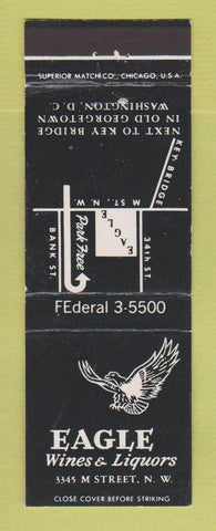 Matchbook Cover - Eagle Wines Liquors Washington DC
