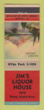 Matchbook Cover - Jim's Liquor House Chicago IL