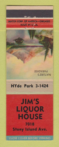 Matchbook Cover - Jim's Liquor House Chicago IL