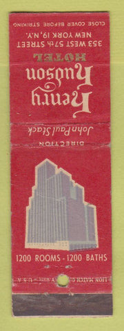 Matchbook Cover - Henry Hudson Hotel New York City CREASES