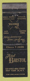 Matchbook Cover - Hotel Bristol New York City WEAR