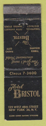Matchbook Cover - Hotel Bristol New York City WEAR
