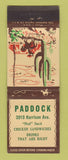 Matchbook Cover - Paddock Restaurant cactus