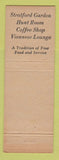 Matchbook Cover - Bellevue Stratford Hotel Philadelphia PA