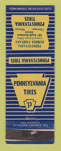 Matchbook Cover - Pennsylvania Tires Chicago IL WEAR