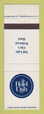 Matchbook Cover - Hotel Utah Salt Lake City UT