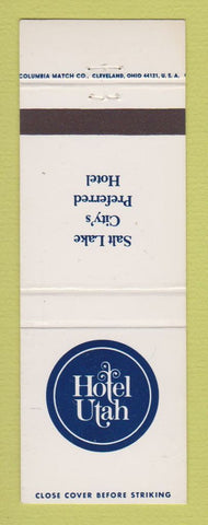 Matchbook Cover - Hotel Utah Salt Lake City UT