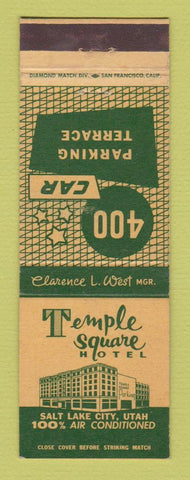 Matchbook Cover - Temple Square Hotel Salt Lake City UT