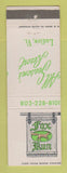 Matchbook Cover - Fox Run Resort Ludlow VT MISCUT