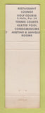 Matchbook Cover - Fox Run Resort Ludlow VT MISCUT