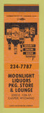 Matchbook Cover - Moonlight Liquors Package Store bar Casper WY