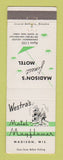 Matchbook Cover - Motel Mayflower Madison WI