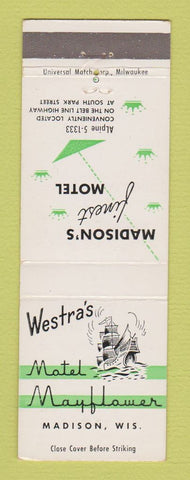 Matchbook Cover - Motel Mayflower Madison WI