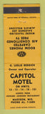 Matchbook Cover - Capitol Motel Madison WI WEAR