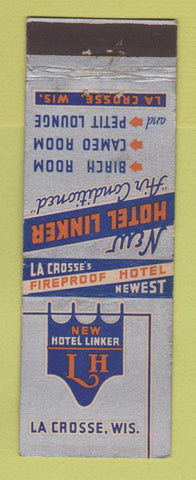 Matchbook Cover - Hotel Linker La Crosse WI