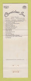 Matchbook Cover - Chanticleer Inn Eagle River WI