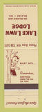 Matchbook Cover - Lake Lawn Lodge Delavan WI