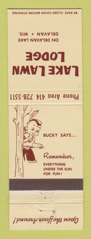 Matchbook Cover - Lake Lawn Lodge Delavan WI