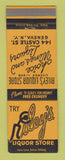 Matchbook Cover - Riley's Liquor Store Geneva NY WORN BACK
