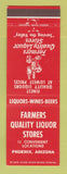 Matchbook Cover - Farmers Quality Liquor Store Phoenix AZ
