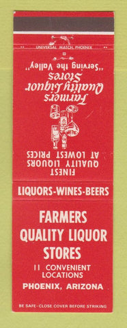 Matchbook Cover - Farmers Quality Liquor Store Phoenix AZ