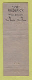 Matchbook Cover - Joe Frederick Liquor Glover'sville NY WEAR