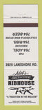 Matchbook Cover - Adel's Creekside Ribhouse Liquor