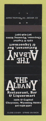 Matchbook Cover - Albany Restaurant Liquor Cheyenne WY