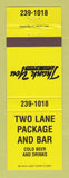 Matchbook Cover - Two Lane Package Liquor Bar