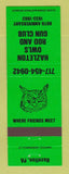 Matchbook Cover - Hazleton Owls Rod Gun Club PA 1993 GREEN