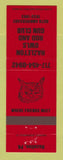 Matchbook Cover - Hazleton Owls Rod Gun Club PA 1993 RED