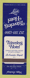 Matchbook Cover - Travelers Hotel La Guardia Airport New York City
