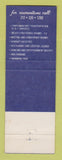Matchbook Cover - Travelers Hotel La Guardia Airport New York City