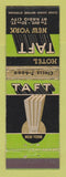 Matchbook Cover - Hotel Taft New York City